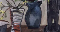 Still Life with Camellias and Wattle, 1988