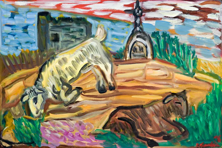 Goats on the hill
