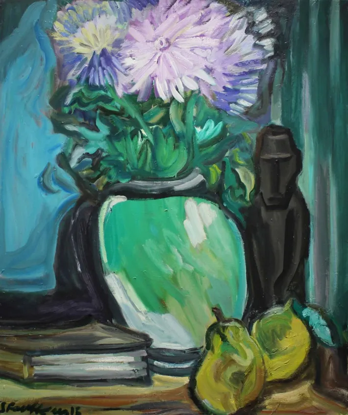 Still Life with Quinces and Chrysanthemums, 2015